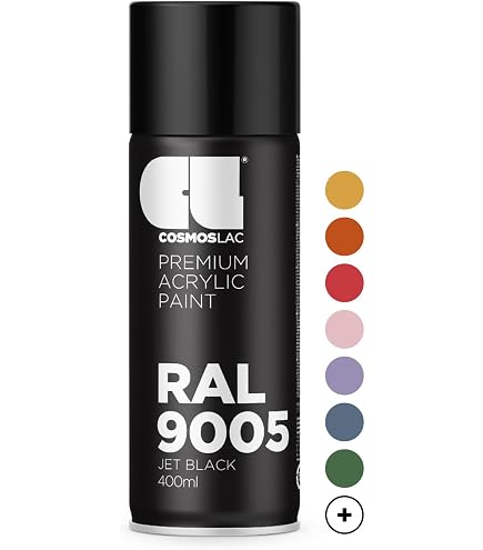ASINOL Kunstharzlack RAL 9005 Tiefschwarz – 1 Liter Hochglänzend & Wetterbeständig