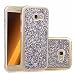 Produktbild Galaxy A3 2017 Glitzer Hülle,Bling Hülle für Samsung A3 2017,Leeook Silber Elegant Noble Luxus Shining Sparkle Crystal Ultra Dünn TPU Soft Gel Case Bumper Weiche Silikonhülle Silicone Rückseite Hülle Schutzhülle Etui Cover Ultraleicht Tasche Light Etui Handytasche Case Cover für Samsung Galaxy A3 2017 + 1 x Schwarz Eingabestift-Silver