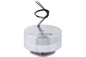 LiebeWH 50MM Vibration Resonance Speaker 2 Inch Strong Bass Louderspeaker Metal Surface Transducer Speaker for Computer (8Ω 20W)