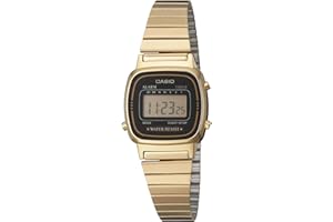 SMIORAS Reloj Digital para Mujer Color Dorado. Cronómetro, Alarma, Señal Horaria, 7 temporizadores. Día, Fecha y Mes.