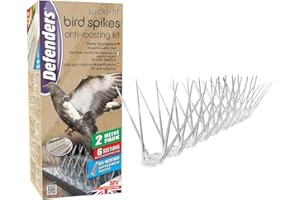 Defenders Wide-Fit Bird Spikes - 2m Kit Bird Spikes and Adhesive (Protect Your Garden Boundaries from Birds) - STV900