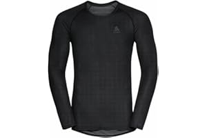 Odlo Unterhemd Herren Langarm Active F-Dry Light I Funktionsshirt I Funktionsunterwäsche Langarm Sportunterhemd I Herren