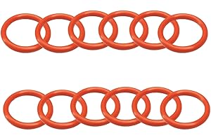MACHSWON 30 Stück Silikon-O-Ringe Dichtungsringe Dichtungen 23 mm Außendurchmesser 20 mm Innendurchmesser 1,5 mm Breite Silikon Unterlegscheibe Runder Dichtungsring Rot