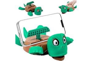 HBSFBH Dessous de Verre Amusant en Forme de Tortue, Porte-gobelet Tortue avec Support de téléphone Portable, Dessous-de-Verre en Forme d'animal Mignon, Creative Turtle Coaster, pour Les Amoureux des Tortues