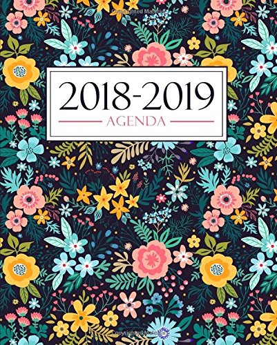 Download Agenda 2018-2019: 19x23cm : Agenda 2018 2019 semainier : Motif floral 3407