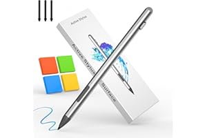YEEMIE Microsoft Surface Stift – Kompatibel mit Surface Pro 12/11/10/9/8/7/6/5/4/3/X, Surface Go 4/3/2/Laptop/Studio/Book, 4096-Grad-Druckempfindlichkeit, USB-C-Schnellladefunktion, Magnetische