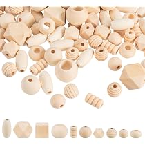 Craftdady 50 Stück Runde Holzperlen – 18 Mm, Unlackiert, Loch 3,5 Mm, Für Schmuck & Basteln