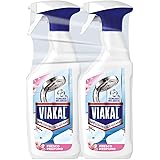 Viakal Fresco Profumo Spray Anticalcare, 2 Confezioni da 670ml, Fragranza Rosa di Primavera, Elimina Fino Al 100% Di Calcare 