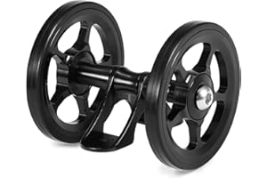 skrskr Aluminum Alloy Bike Double Roller Rear Wheels Replacement for Brompton Folding Bicycle Rear Mudguard, Black