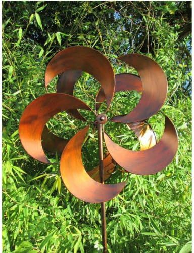 Tatton Wind Spinner / Wind Sculpture in burnished gold finish