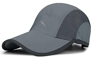 Cooltto Quick Dry Baseball Cap for Running Golf and Hiking, Baseball Hats Men’s Mesh Breathable Lightweight UPF50+ Adjustable Unstructured Running Golf Summer Sun Cap