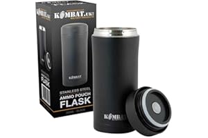 ZIP ZAP ZOOOM Military Combat Ammo Pouch Stainless Steel Thermal Travel Black Flask Water Bottle Army Hot Cold New