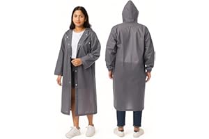 HACER EVA Waterproof Unisex Rain Coat Hooded Full Sleeves Outdoor Men, Women, Boys & Girls Rainwear Poncho Raincoat for Biker