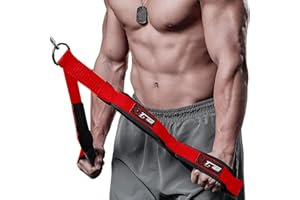 TAVIEW Accesorio de Cable de Cuerda de tríceps (Dos Longitudes integradas en uno) Mayor Rango de Movimiento, Correas de extensión de Cuerda de tríceps, Accesorios Cruzados