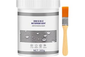 ENITMOR Transparenter Wasserdichter Beschichtungsmittel, Wasserdichte Beschichtungsmittel, Wasserdichte Dichtstoff-Emulsion, Transparenter Isolierversiegelung Auslaufsicherer für Innen und Außen (300G)