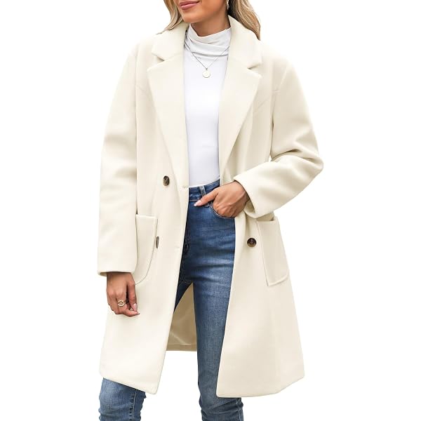 Trenchcoat Femme Shownicer - Manteau Long Boutonné Revers, Manches Longues - Style OL Pour Automne/Hiver