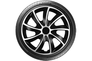 DECOCRAFT 4 x 14" Wheel Covers Hub Caps 14 Inch Wheel Trims Trim ABS Plastic Trim