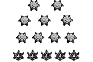 FOXCUP BSTTAI Golfschuhe Spikes, Stollen Golfstollen, Einfache Ersatzschuhe Spikes Stingers, Einfacher Ersatz, Schwarz, 20 Stück