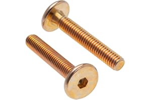 M6 x 80mm Bulloni Esagonali per Mobili di Keple, Confezione da 25 – Bulloni a Testa Esagonale in Acciaio, Viti per Mobili da Letto e Legno, Viti per Legno a Testa Esagonale, Ferramenta per Mobili