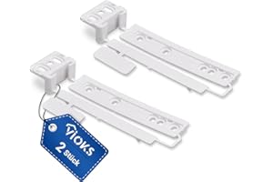 VIOKS 2x Türmontageset Schleppscharnier Ersatz für AEG 2230349041 223034904 Küppersbusch 430922 Schleppscharnier Kühlschrank Scharnier Tür - Kühlschranktür Gleitschiene für Kühlschrank Kühl Gerät