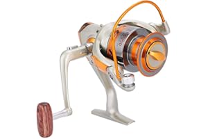 Keenso Fishing Reel, 12 Ball Bearing Heavy Duty Casting Design, Metal Construction Saltwater Use, Sea Boat Ice Angling, EF6000 Model Sport Fishing