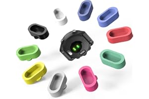 Silikon Staubschutzkappe，Mellbree Anti-Staub Ladegerät Port Staub Stecker Staubstecker für Garmin Vivoactive 3 /Music/Trainer/Fenix 5/5 Plus/5s/5s Plus/5x/5x Plus/Forerunner 935 245 10 Stück bunt