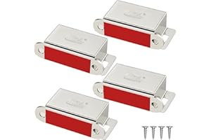 Calamite per Mobili Chiusura Jiayi 4 Pezzi Calamita Porta Chiusura Magnetica Porta 14KG Inox Forte Chiusure Magnetiche per Ante Cucina Mobili Magnete Porta per Cassetti Armadio Chiusure Chiudiporta