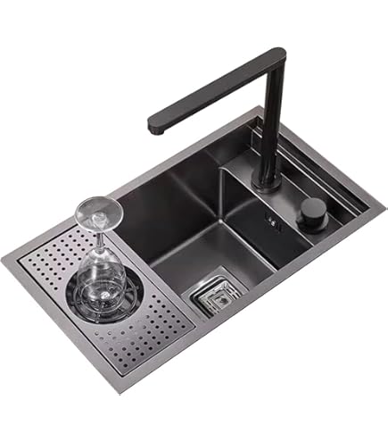 Single Bowl Stainless Steel Bar Invisible Sink Kitchen Concealed Single Bowl Sink Mini Dish - View #7