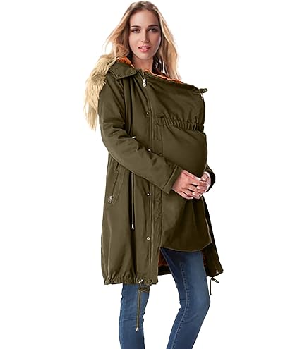 Veste Porte-Bébé 3 En 1 MZYZPPBD - Hoodie Kangourou Laine Polaire