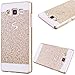 Price comparison product image GrandEver Hard PC Case for Samsung Galaxy A3 2015 A300 Rigid Glitter Back Cover Solid Color Bling Shiny Sparkle Design Galaxy A3 2015 High Quality Plastic Shell Shockproof Tough Case Cover Flexible Cell Phone Hull for Samsung Galaxy A3 (2015) --- Gold