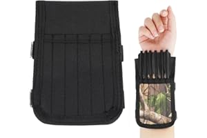 SHARROW Carquois de Tir à l'arc Mini Boulons d'arbalète Tissu Oxford Camouflage Porte-flèches Carquois pour 12 flèches d'arbalète