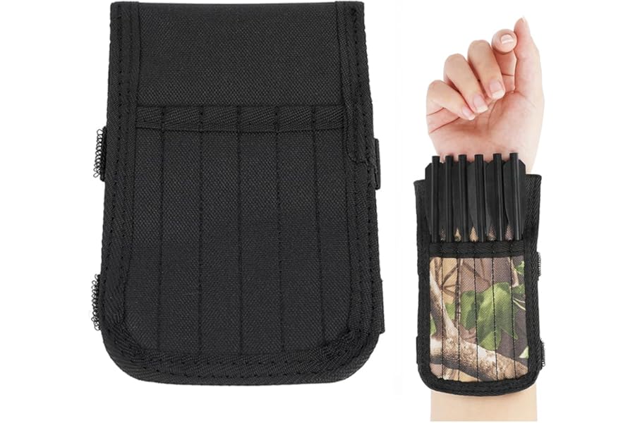 SHARROW Archery Quiver Mini Crossbow Bolts Holder Oxford Cloth Camouflage Arrow Holder for 12pcs Crossbow Arrows