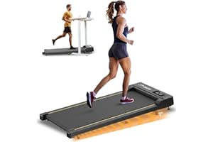 ‎JAGJOG Laufband für Zuhause mit Neigung, Walking Pad mit 7° Steigung, 2.5 PS Laufband Steigung mit Fernbedienung und LED Anzeige, 1-6 Km/h Walking Pad Schreibtisch für Büro/Zuhause, 120 kg Kapazität