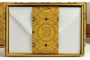 Fabriano Medioevalis Cards & Envelopes Set, 20/Pkg., 4.5" x 6.75", White (71-19044206)