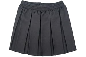 L S U Gonna da scuola per ragazze con gonna a pieghe completamente elastica in vita per bambini uniforme scolastica nuovo
