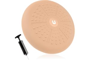 ‎UNYCOS unycos - Ballsitzkissen Ø33 cm inklusive Pumpe, Noppenkissen, Luftkissen, Anti-Burst Sitzkissen, Balancekissen, Core, Rücken, Fitness Koordinations und Rückentraining (PureZen)