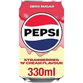 Pepsi Strawberries 'n' Cream Flavour Zero Sugar 330ml