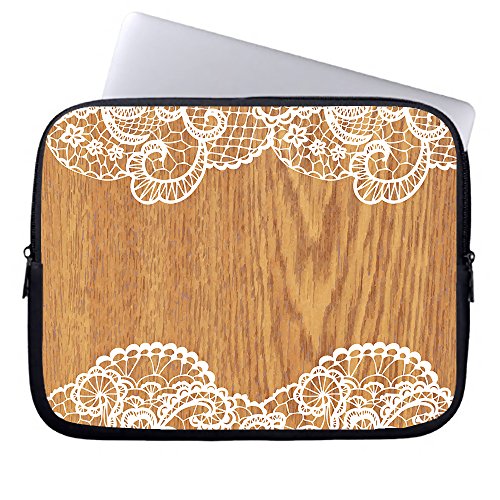 OneMtoss laptophülle Neopren Notebook design lesbie Holz Muster Nylon Reißverschluss wasserdicht 12 Zoll Laptoptasche