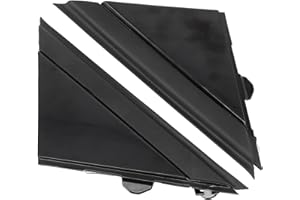 HOHOVYVY Coques de Drapeau de Rétroviseur Gauche et Droit Noir Brillant en Plastique et Caoutchouc pour Fiat 500 2012-2019, Résistantes aux Intempéries