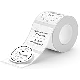 NIIMBOT B21/B1/B3S etiket yazıcısı i&ccedil;in yuvarlak etiketler, termal &ccedil;ıkartma 50 x 50 mm, 150 etiketli 1 rulo