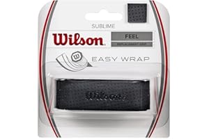 WILSON Bande de Maintien, Sublime Grip, Bande de Maintien Simple, 1 Pièce, WRZ4202BK, Mixte Adulte, Noir, Taille Unique