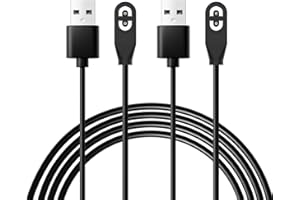 MULTIM 2 Pack 3.3FT USB Charger Cable for AfterShokz Aeropex AS800 Bone Conduction Headphones Compatible with OpenComm ASC100SG/Shokz OpenRun Pro/OpenRun/OPENRUN PRO Mini/OpenRun Mini power Adapter Cord