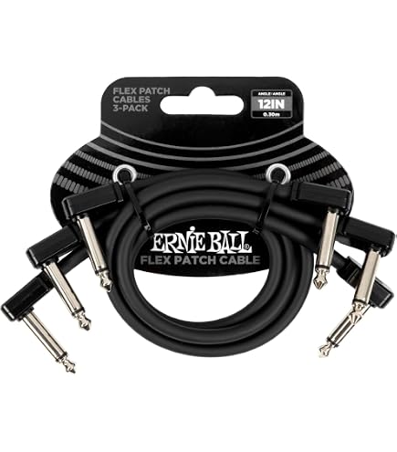 George L's Effects Kit (Black Cable, Nickle Right Angle Plugs