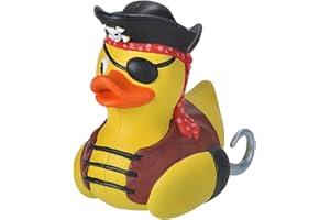Wild Republic Rubber Duck, Patos de Goma, Pirata, Regalos Para Bebé, Juguetes Para la Bañera, Regalo Perfecto Para Niños y Adultos, 10 Cm