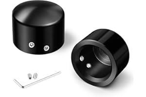 Benlari Cache-écrous d'essieu avant CNC pour Harley, noirs, compatibles avec Harley Davidson Touring Sportster Trike Dyna Softail Street Glide Road King Iron 883 Fat Boy 2002-2023