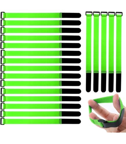 30 Fascette Fermacavi Riutilizzabili FULARR - 20 Cm, 6 Colori, Per Organizzare Cavi - Foto 4