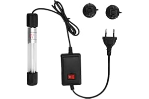 FYBIDA 220 V UE Wtyczka Akwarium Zatapialna Lampa UV Akwarium Oczyszczanie Wody Glony Czyste Światło Rozrządu Lampa Ultrafioletowa(5W)