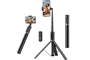 ATUMTEK Selfie Stick Stativ Bluetooth 140cm, All-in-One Handy Stativ aus Aluminium, Stativ für Smartphone mit Fernbedienung um 360° Drehbar für iPhone 15 Pro Max/15/14/13 Samsung Smartphones
