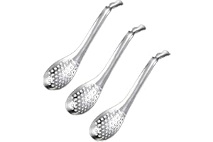ASHUXXN 3 Pezzi Cooking Schiumarola Cucchiaio in Acciaio Inossidabile Colino a Rete a Cucchiaio Cucchiaio per Mescolare In Acciaio Inossidabile Cucchiaio Schiumarola Mestolo Schiumarola per Zuppe Stufati Sugo
