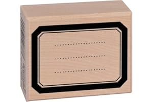 Artemio Divers Etiquette Vierge Tampon, Bois, Noir, 4,5 x 2,5 x 5,6 cm ARTHE916